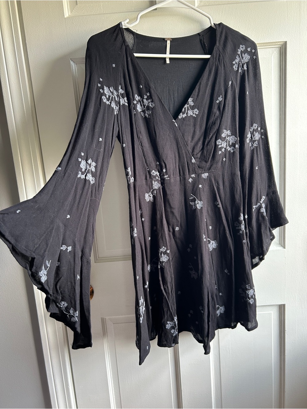 free people flowy sleeve mini dress